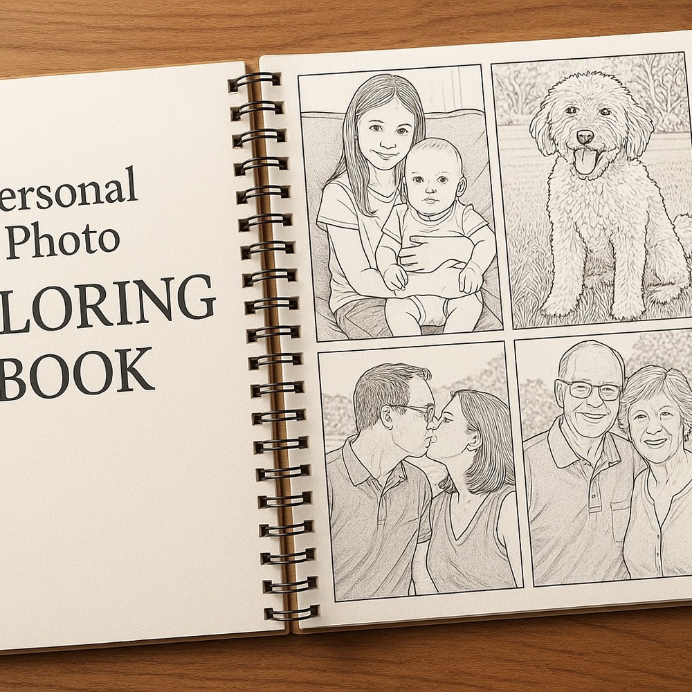 Personal Photo Coloring Book